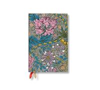Agenda Civil 2027 Morris Chèvrefeuille Rose Mini Journalier Paperblanks | Agenda 12 mois 2027 un jour par page, couverture rigide, fermeture élastique, 2 rubans, pochette