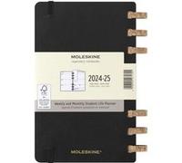 Moleskine Academic Monthly Planner, Agenda Mensuel Académique 2024-2025, Planificateur Hebdomadaire et Mensuel de 12 Mois, Agenda Universitaire avec Couverture Souple, Couleur Noir