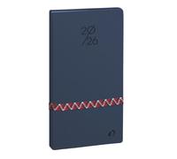 Agenda civil de poche semainier Quo Vadis Italnote B Collection Paco Décembre 2025 à Décembre 2026 8,8 x 17 cm Bleu marine