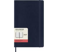 Moleskine Agenda civil journalier Format grand 12 mois 2027 Couverture souple Bleu saphir