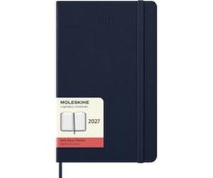 Agenda civil journalier Moleskine 2027 12 mois Grand format Couverture rigide Bleu saphir Bleu saphir