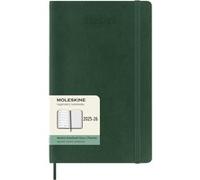 Moleskine Weekly Planner 2025-2026, Agenda Hebdomadaire 18 Mois avec Espace pour Notes, Couverture Souple et Fermeture Élastique, Format Large 13 x 21 cm, Couleur Vert Myrte