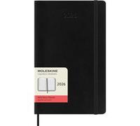 Agenda civil Moleskine 2026 12 mois Journalier Grand Format Souple Noir Noir G