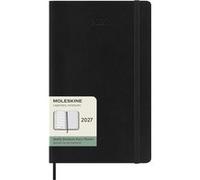 Agenda civil semainier avec couverture souple Moleskine Format grand 12 mois 2027 Noir Noir