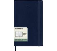 Agenda civil semainier Moleskine 2027 12 mois Format large Couverture souple Bleu ciel Bleu ciel