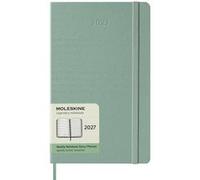 Agenda civil semainier Moleskine 2027 12 mois Grand format Couverture rigide Vert sauge Vert sauge
