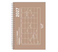 Quo Vadis Agenda 2027 Calendar Diary 24 ML Oslo Calendar Marron 16x24 cm