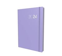 Agenda Collins Legacy 2024, format A5, agenda à consulter, planificateur d'affaires et organisateur, agenda de janvier à décembre 2024, hebdomadaire, lilas, CL53.55-24