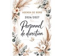 Agenda de Bord 2026/2027 PERDIR: Carnet de Bord Personnel de Direction 2026/2027 | Organiseur Hebdomadaire, Fiches Pratiques, Calendrier et Vacances Scolaires, Répertoire Professionnel | Format A4.