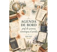 Agenda de bord 2026/2027 professeur de sciences économiques et sociales SES : Cahier Relevé de Notes pour 15 Classes, Carnet de Bord Prof 2026 2027 | Planning annuel, Organiseur Semainier, A4