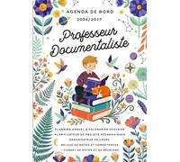 Agenda de bord 2026/2027 professeur documentaliste: Carnet de bord A4 pour les enseignants