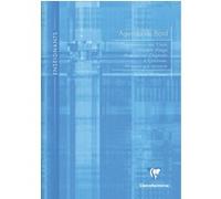 Agenda de bord enseignant 6 colonnes modèle allégé (19 semaines) piqué A4 72 pages Couleur aléatoire - Assortis