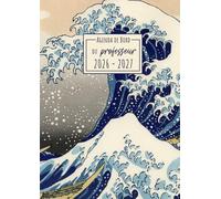 Agenda de bord Enseignant 2026-2027: La Grande Vague de Kanagawa - Hokusai | Carnet de Bord A4 pour les Professeurs