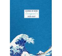 Agenda de bord enseignant: Organisateur de cours sur double page par semaine, format relié