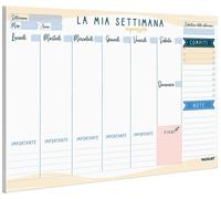 Agenda de bureau hebdomadaire, format A4, pour les rendez-vous - 52 semaines