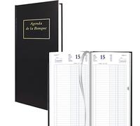 Agenda de la Banque BREPOLS Jupiter Long 15,4 x 33 cm - Euros et centimes - 1 jour sur 2 pages - 2027
