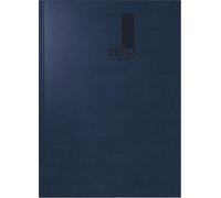 Agenda de poche 2025, format A5, 2 pages par semaine, couverture souple, bleu foncé
