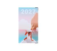 Agenda de Poche 2027 - PVC ""Croisière"" - Fabrication Française - Compact 17,5 x 9,6 cm - Semainier de Sac, Bureau et Déplacements