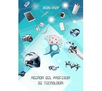 Agenda del Profesor de Tecnología: Cuaderno para docentes tamaño A4 con planificador semanal y mensual