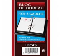 AGENDA DISCOUNT Bloc éphéméride LECAS Date à gauche - Rendez-vous à droite - 2027