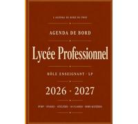 Agenda Enseignant Lycée Professionnel | PFMP Stages Carnet de Bord A4: PFMP 24 Fiches Stages · Entreprises Tuteurs Visites · 10 Classes Notes Compétences · Calendrier Zones A B C · EDT A B