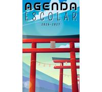 Agenda escolar 2026-2027 JAPÓN: Planificador diario para niñas y niños | material escolar Ideal para estudiantes de primaria colegio secundaria | Portada japonés