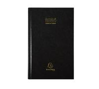 Agenda - EXACOMPTA - Carré Euros-Cents - 1 jour par page - Noir - Souple - 13,5x21 cm
