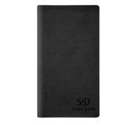 Agenda - EXACOMPTA - Semainier poche SAD SAD 16W Winner - Noir - 160 x 90 mm - Rigide - Avec spirales - 16 mois
