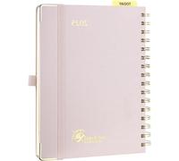 Agenda hebdomadaire 2025 - 12 mois (janvier-décembre) - 215 x 16 cm - Couverture rigide - Rose pastel
