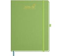 Agenda Hebdomadaire 2025-2026 A4 Weekly Planner Double Emploi Du Temps, Réparti En Colonnes, Couleur Verte Green Fruit, Pour