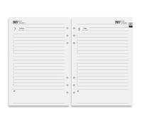Agenda Hebdomadaire 2027 A5 Recharges de Calendrier 6 Trous, Agenda Mensuel 2027 1er Janvier-31 Décembre avec Organiseur Personnel, Contacts, Journal Recharge 100GSM Recharge de Papier pour Calendrier