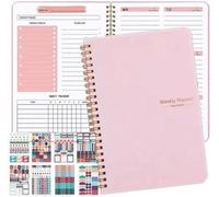 Agenda hebdomadaire A5, 52 pages, avec suivi des habitudes
