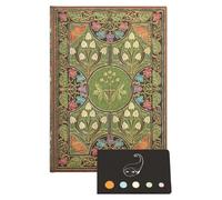 Agenda hebdomadaire Midi Paperblanks, 1 semaine par double page, index floral, format 13x18 cm