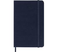 Agenda civil semainier 2027 12 mois format poche bleu saphir couverture rigide