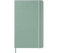 Agenda civil semainier Moleskine 2027 12 mois Grand format Couverture rigide Vert sauge Vert sauge