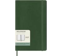 Agenda civil semainier Moleskine 2027 12 mois Format large Couverture souple Vert myrte Vert myrte