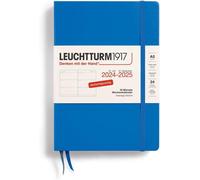 Agenda hebdomadaire moyen, 18 mois, couverture rigide, bleu