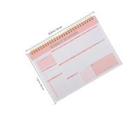 Agenda Hebdomadaire Non Daté B5 à Spirale en Papier Rose