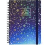 Agenda Hebdomadaire Spiralé 2025-2026, Stars, 16 Mois Larges, Agenda De Septembre 2025 À Décembre 2026, Fermeture Avec Élastique, Papier Certifié Fsc, 15 X 21 Cm
