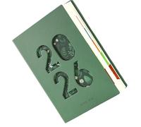 Agenda journalier 2026 A5 en cuir PU de 365 jours, calendrier mensuel planificateur 2026, pour planifier des rendez-vous, bureau, classe, université, , étudiant et enseignant