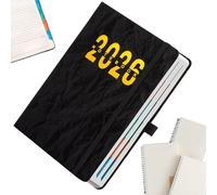Agenda journalier 2026 - Couverture imperméable - Agenda journalier hebdomadaire 2026 - Pour la maison, l'école, le collège, le bureau, les femmes, les hommes, les étudiants et Noël