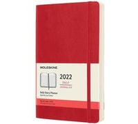 Agenda journalier Moleskine Grand format Couverture souple 2022 Rouge Ecarlate Rouge G