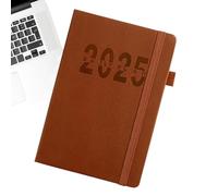 Agenda journalier, planificateur journalier, format A5 | Agenda journalier 2025 | Agenda journalier A5, bloc-notes, planificateur vertical texturé pour les voyages d'affaires, la maison, l'école, les