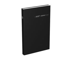 Agenda LECAS Civil Carré Euros-Centimes Année 2027 Journalier Format 14x22 cm Couverture Rigide Noire