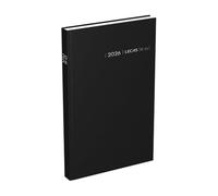 Agenda LECAS Civil Couronne Euros-Centimes Année 2026 Journalier Format 12x17 cm Couverture Rigide Noire