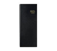 Brepols - Agenda de bureau journalier SATURNUS - Jan. à Déc. 2020 - Noir - 14 x 33 cm