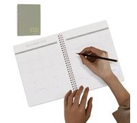 Agenda mensuel 2025-2026 | Planificateur mensuel esthétique et carnet de concision pour maison, école, cuisine, voyage, famille, étudiants, enseignants