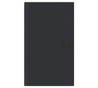 Agenda mensuel de poche 2025 noir avec carnet d'adresses amovible. Agenda avec couverture en plastique de haute qualité. Pour planifier des rendez-vous. (Agenda de bureau Heye)