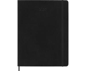 Agenda Mensuel Moleskine 2027, Agenda 12 Mois avec Couverture Souple et Fermeture Élastique, Format XL 19x25cm, Couleur Noire