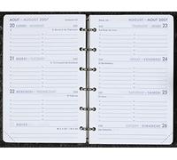 Agenda Moderne - Recharge Organiseur tranche dorée - 2027 - INT 9213SEM - 13 SEM - Semainier Horizontal - Multilingue - 12 mois de janvier à décembre - 8,5x13 cm